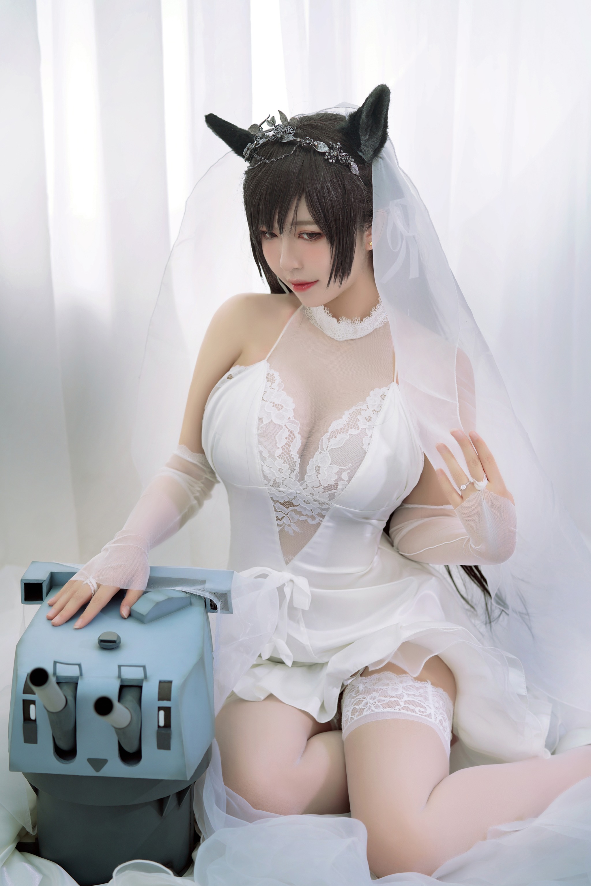 半半子 - NO.008 爱宕花嫁 白花の誓い [30P1V]-XikXak